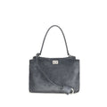 Balenciaga Gray Calf Leather Bos Taurus Shoulder Bag Balenciaga