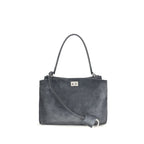 Balenciaga Gray Calf Leather Bos Taurus Shoulder Bag Balenciaga