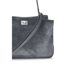 Balenciaga Gray Calf Leather Bos Taurus Shoulder Bag Balenciaga