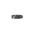 Valentino Garavani Black Calf Leather Bos Taurus Bracelet Valentino Garavani