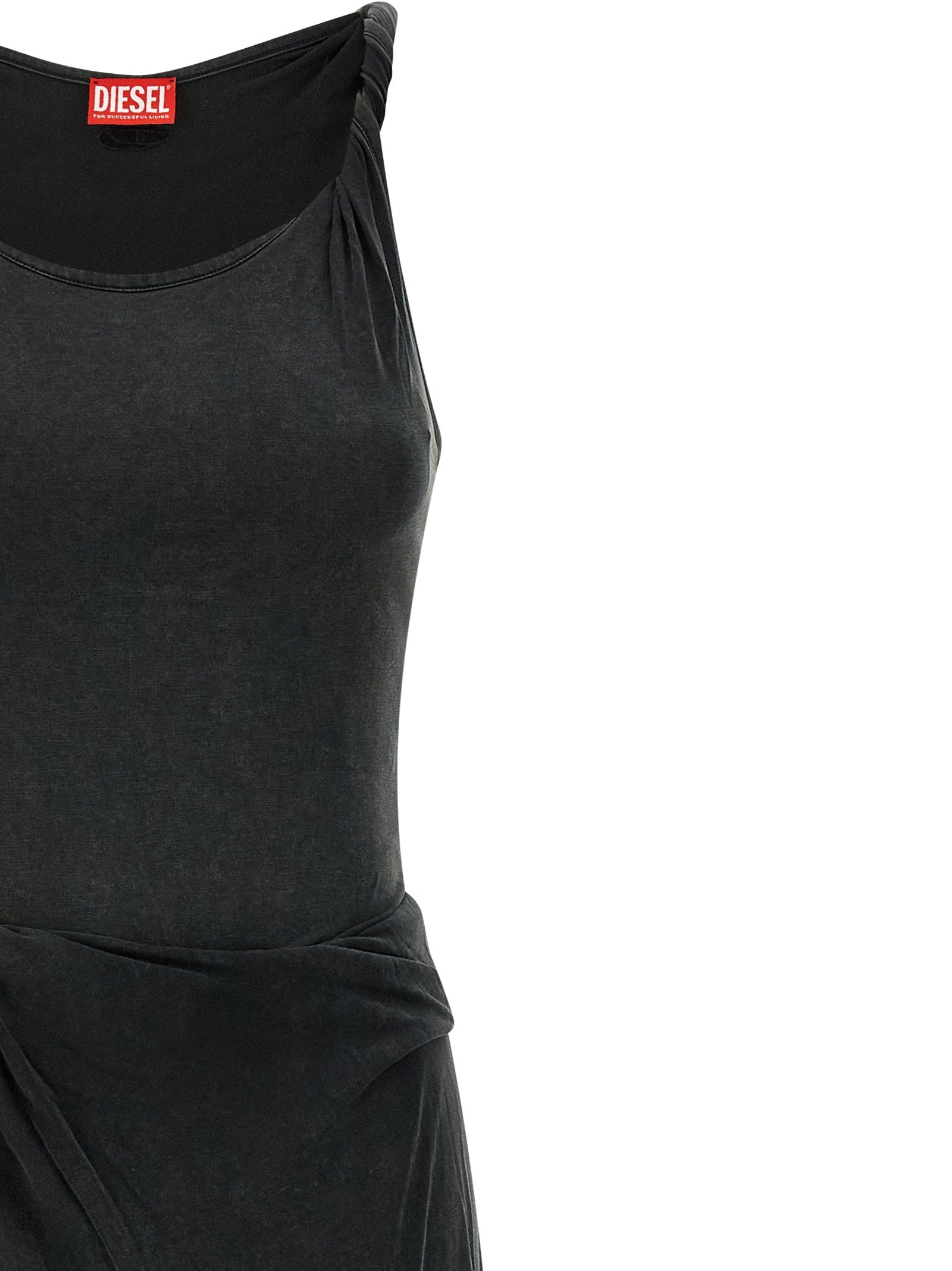 Diesel Black Modal Long Dress Diesel