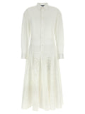 Polo Ralph Lauren White Cotton Midi Dress Polo Ralph Lauren