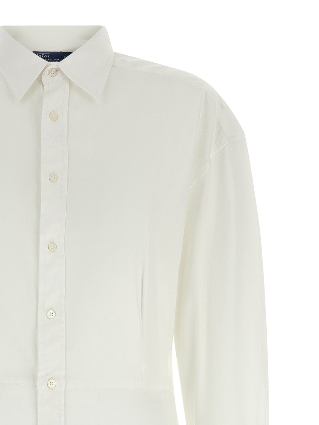 Polo Ralph Lauren White Cotton Midi Dress Polo Ralph Lauren