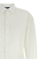Polo Ralph Lauren White Cotton Midi Dress Polo Ralph Lauren