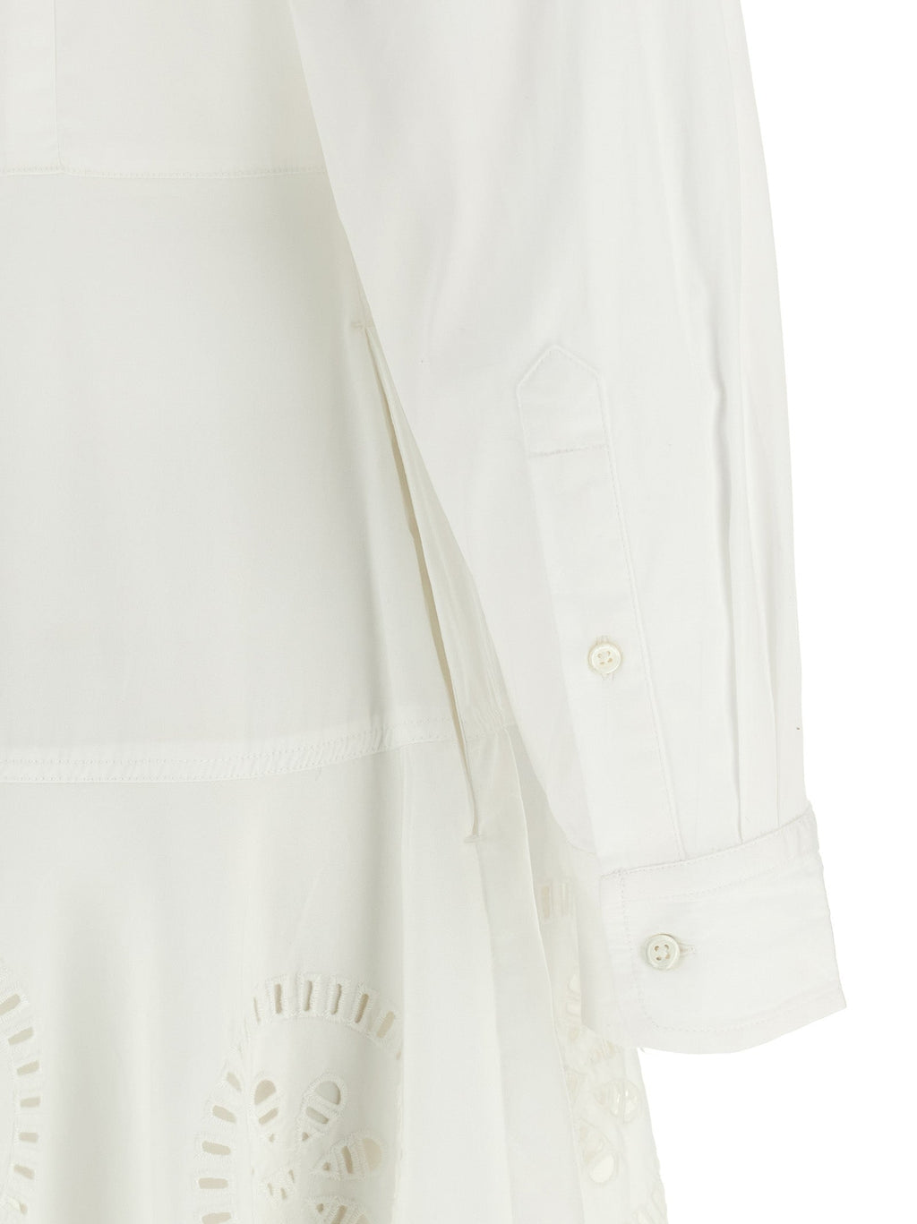 Polo Ralph Lauren White Cotton Midi Dress Polo Ralph Lauren