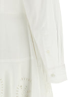 Polo Ralph Lauren White Cotton Midi Dress Polo Ralph Lauren