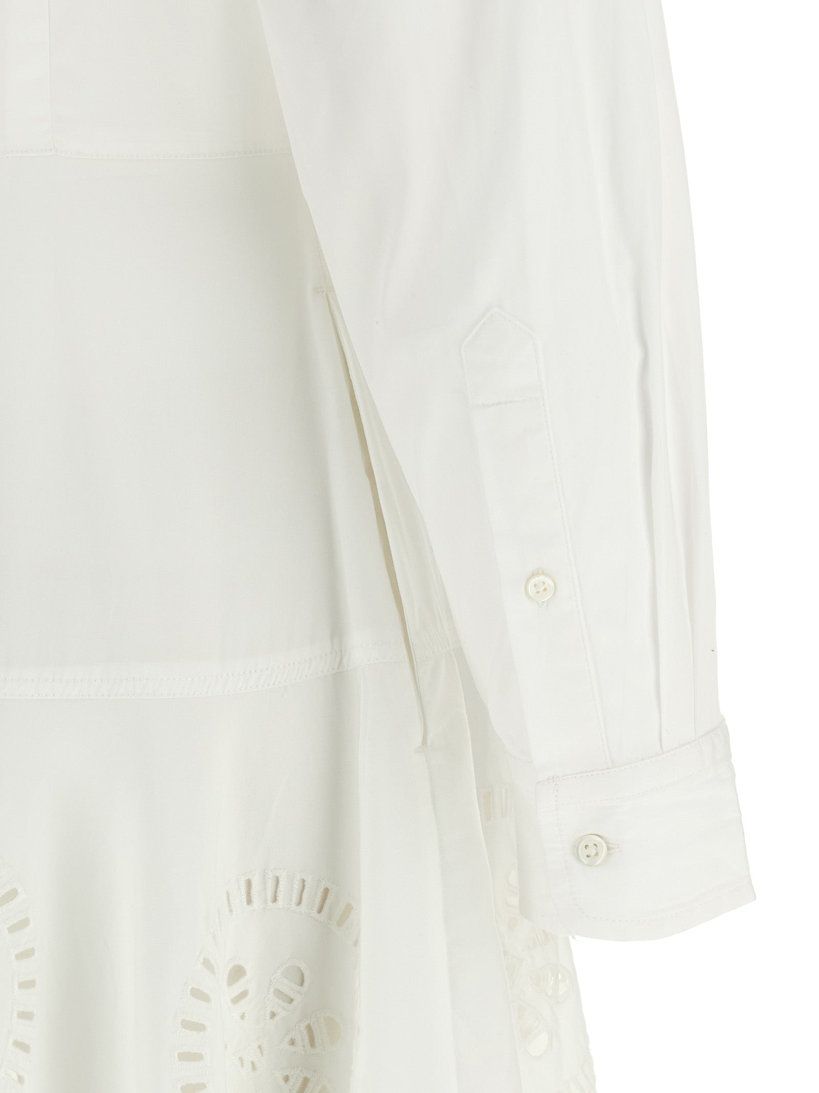 Polo Ralph Lauren White Cotton Midi Dress Polo Ralph Lauren
