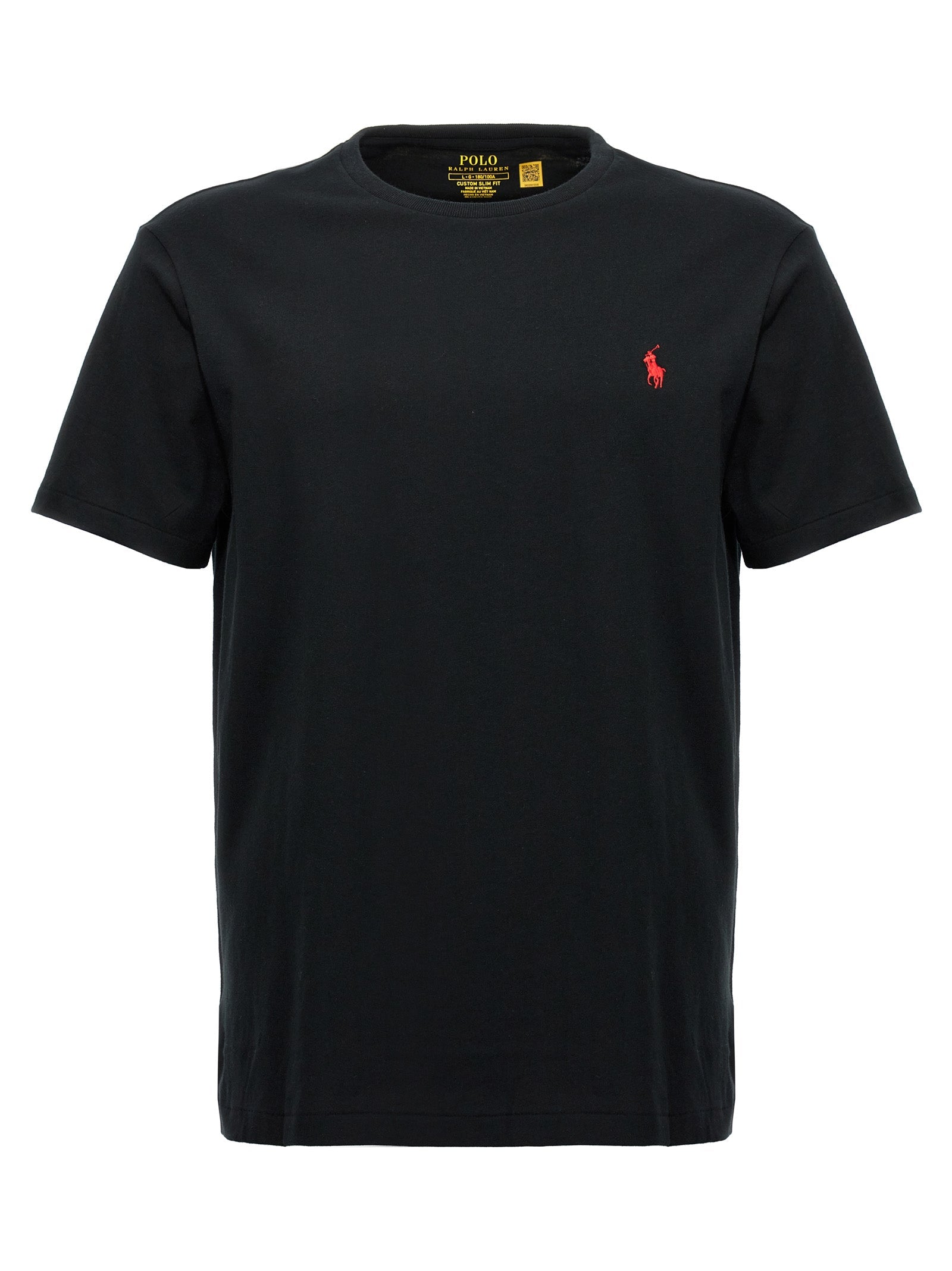 Polo Ralph Lauren Black Cotton T-Shirt Polo Ralph Lauren