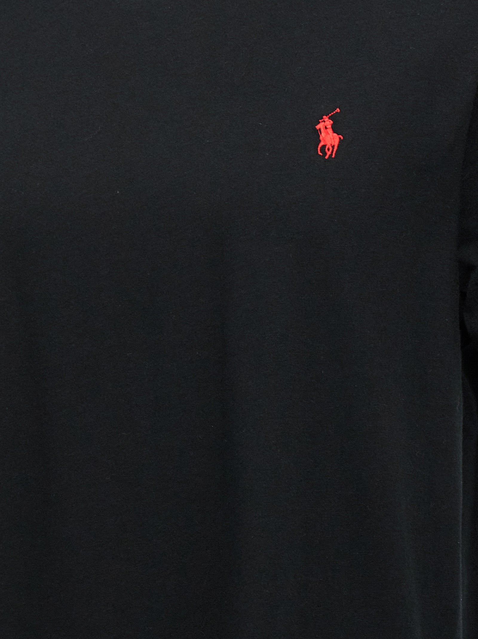 Polo Ralph Lauren Black Cotton T-Shirt Polo Ralph Lauren