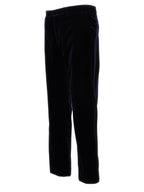 Gucci Blue Cotton Casual Pants Gucci
