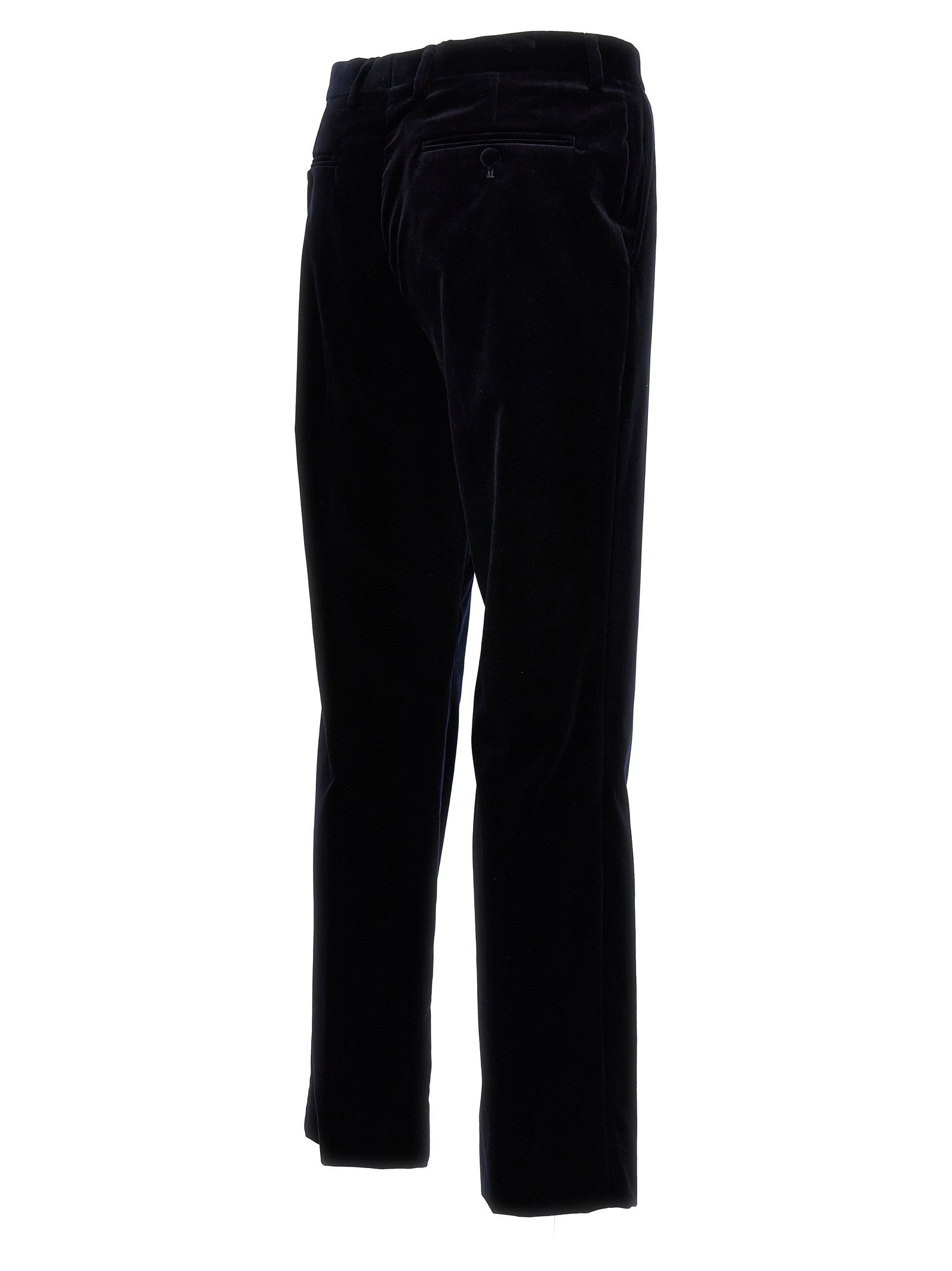 Gucci Blue Cotton Casual Pants Gucci