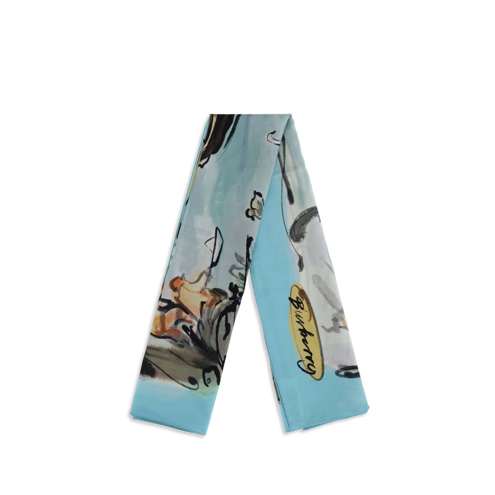 Burberry Multicolor Silk Scarf Burberry