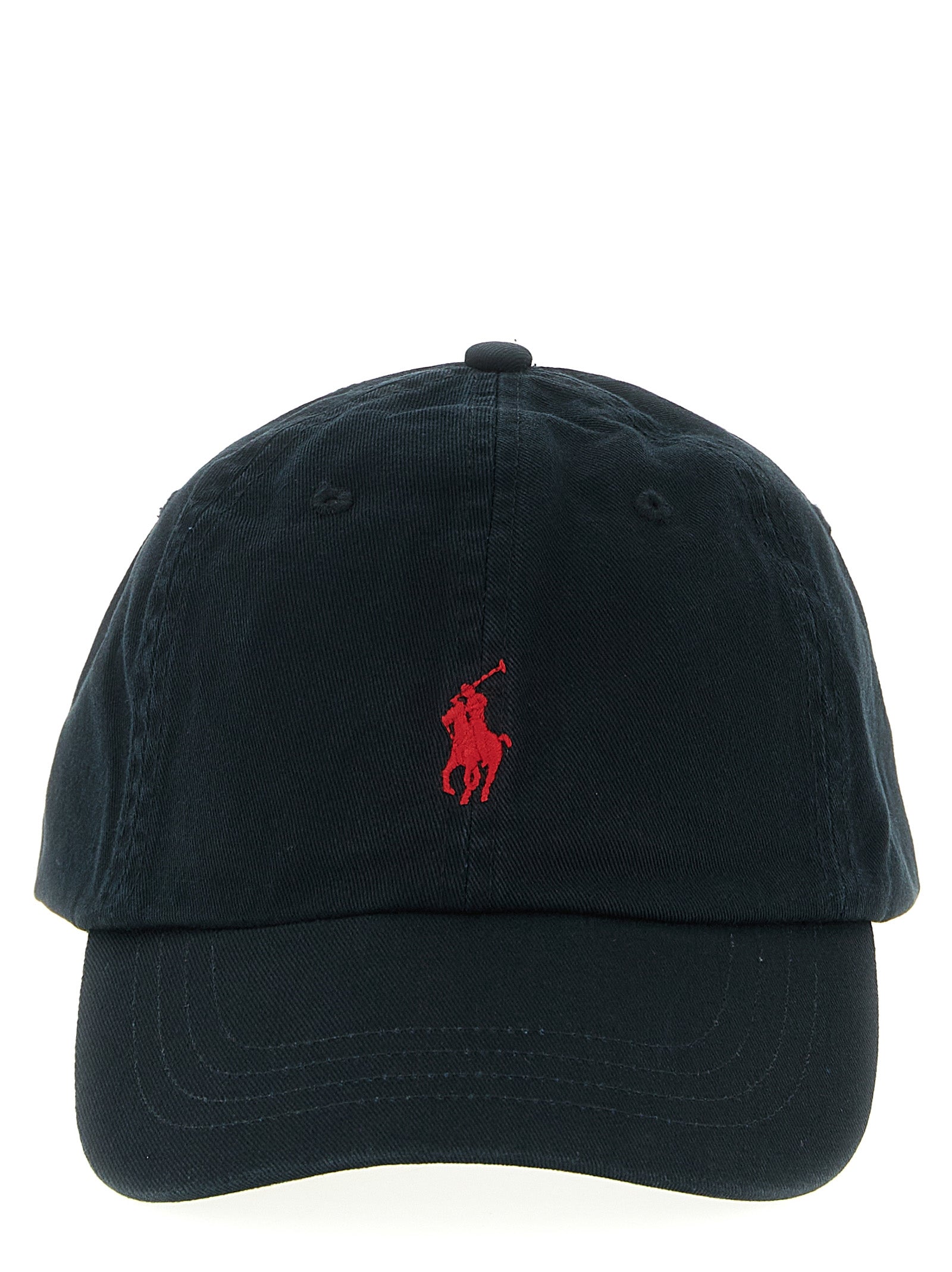 Polo Ralph Lauren Black Cotton Cap (Baseball Hat) Polo Ralph Lauren