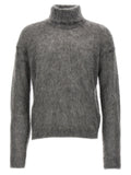Saint Laurent Gray Wool Cardigan Saint Laurent