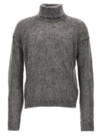 Saint Laurent Gray Wool Cardigan Saint Laurent