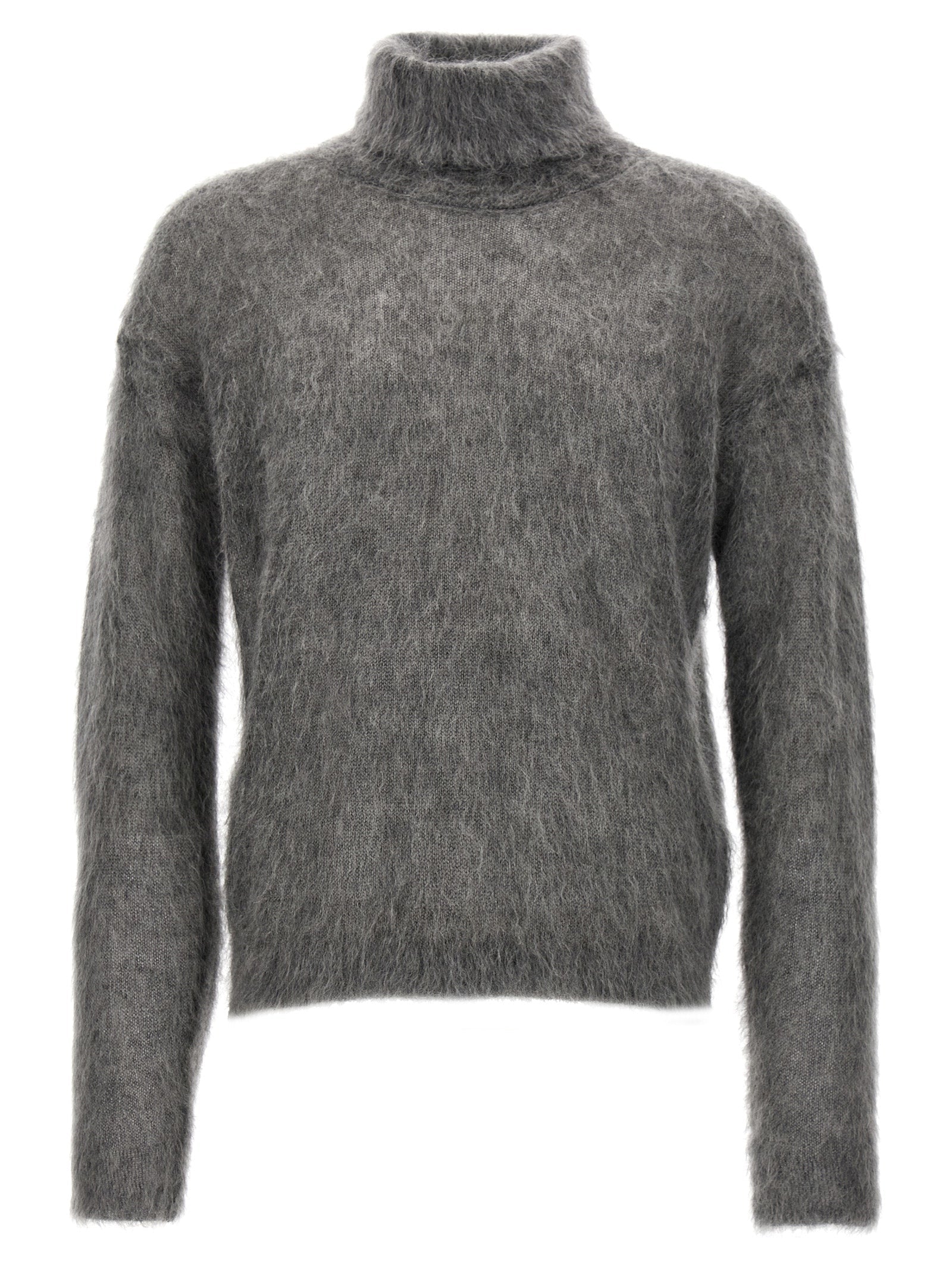 Saint Laurent Gray Wool Cardigan Saint Laurent