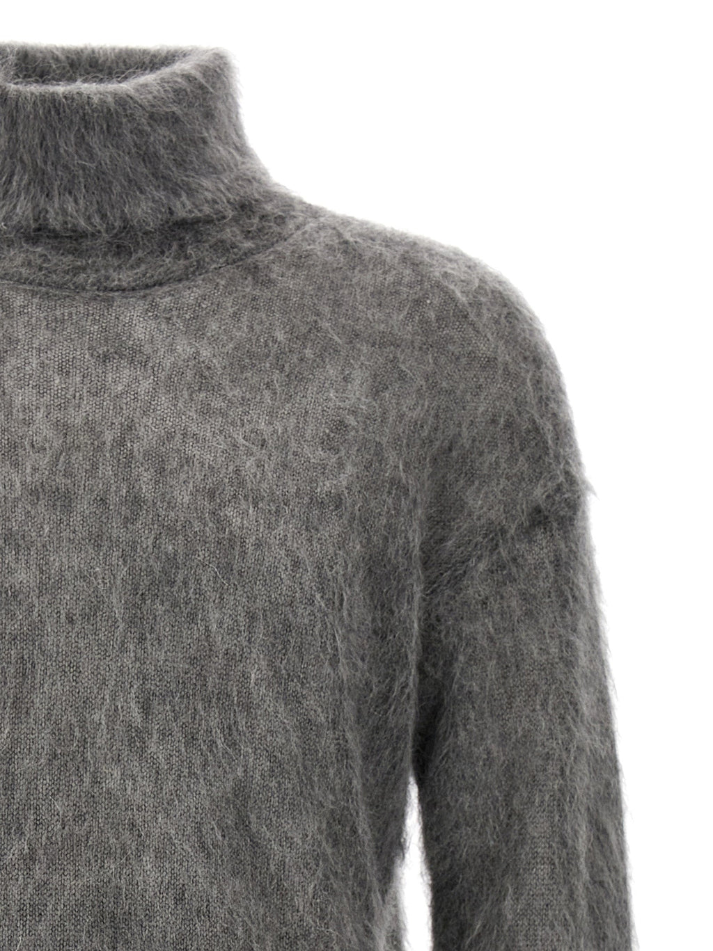 Saint Laurent Gray Wool Cardigan Saint Laurent