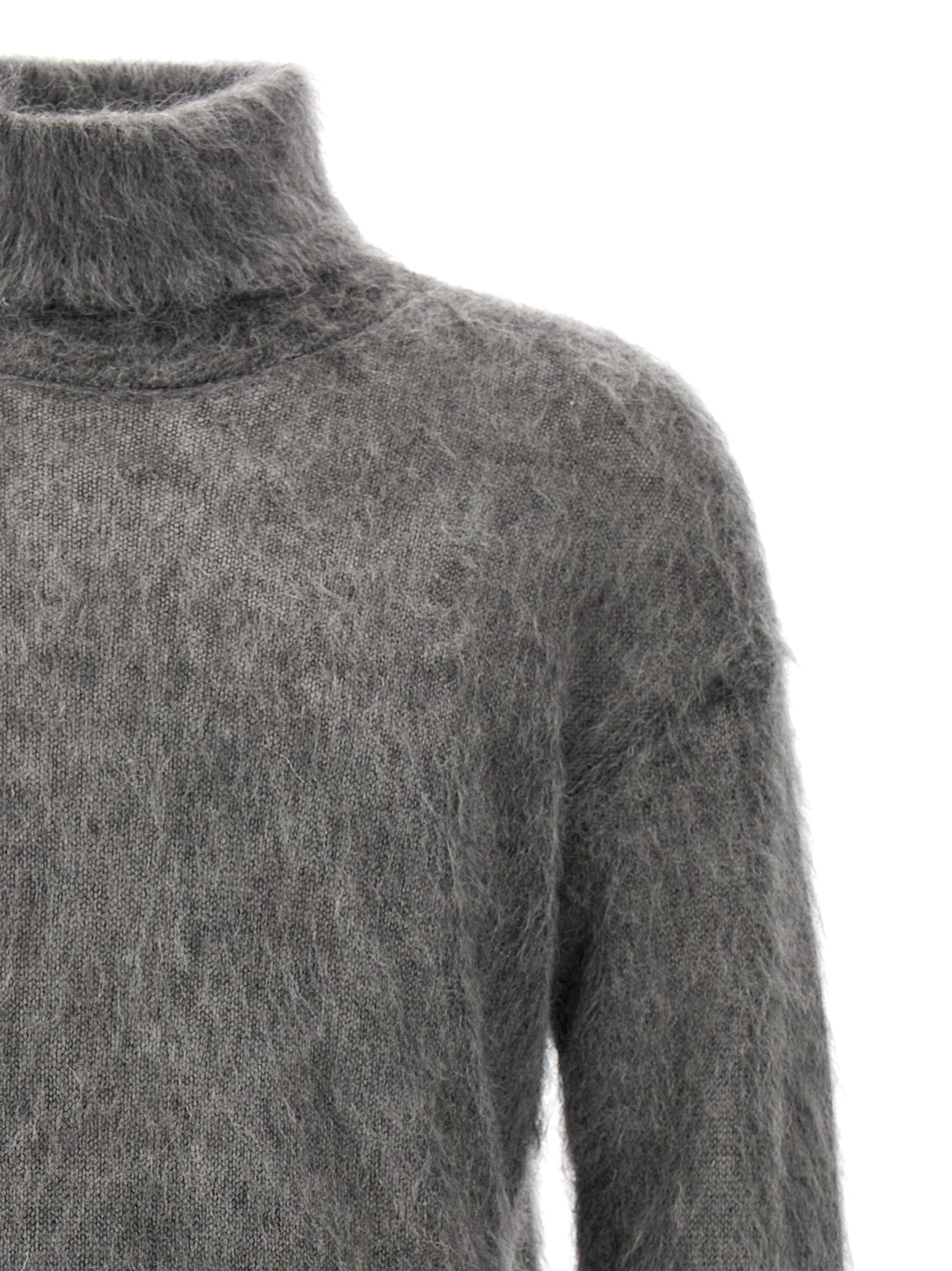 Saint Laurent Gray Wool Cardigan Saint Laurent