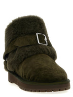 Burberry Bicolor Leather Ankle Boots Burberry