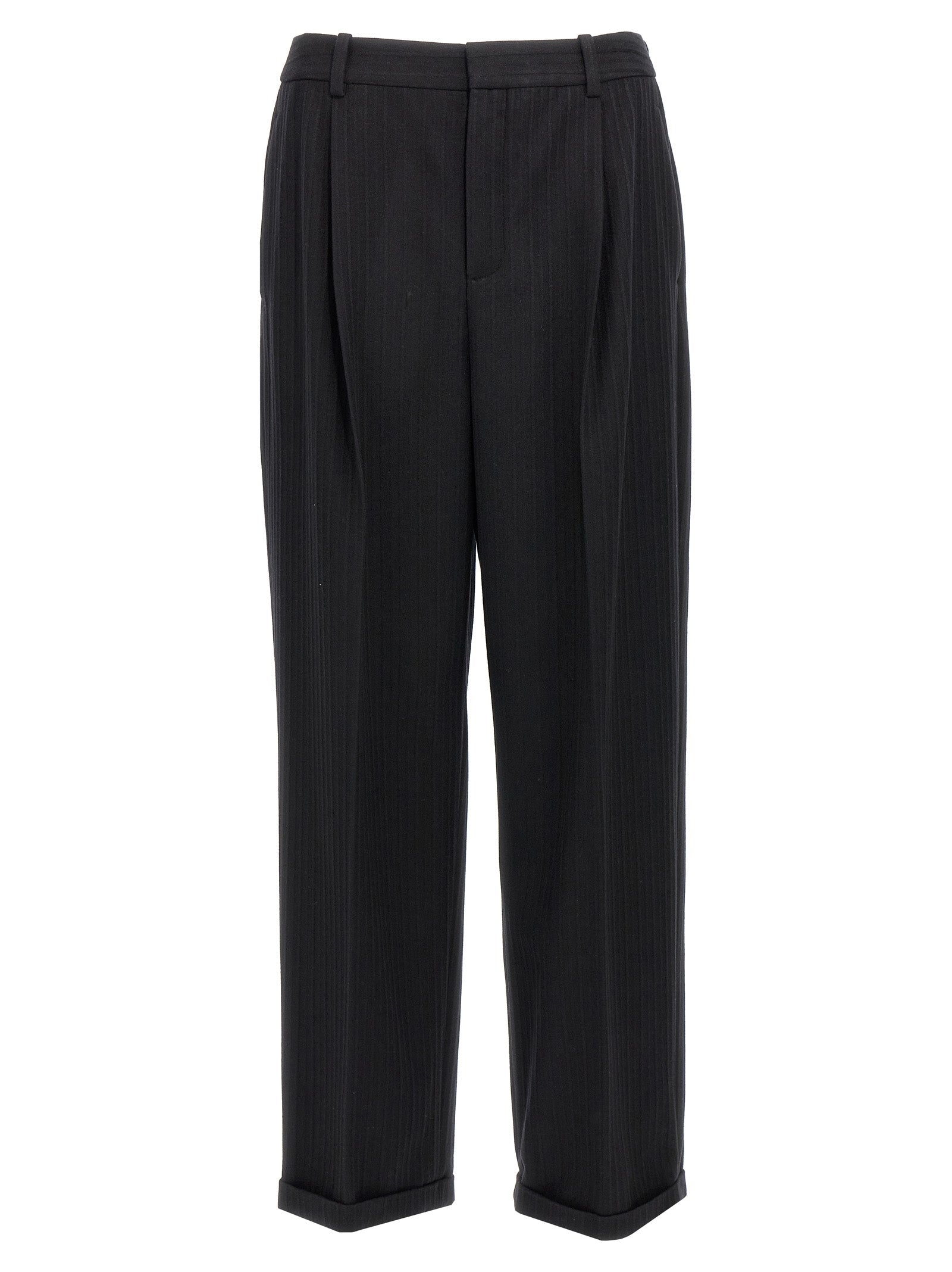 Saint Laurent Black Wool Dress Pants Saint Laurent