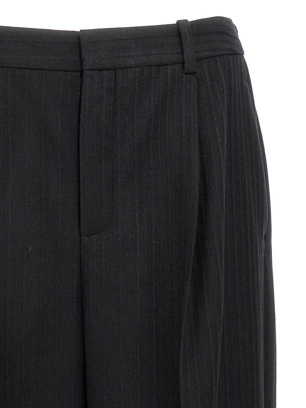 Saint Laurent Black Wool Dress Pants Saint Laurent