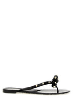 Valentino Garavani Black PVC Slides Valentino Garavani