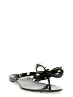 Valentino Garavani Black PVC Slides Valentino Garavani