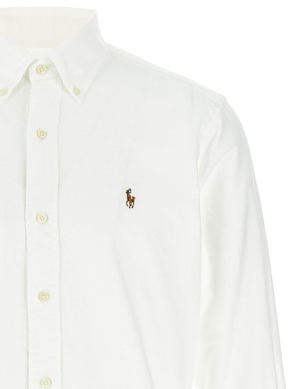 Polo Ralph Lauren White Cotton Blouse Polo Ralph Lauren