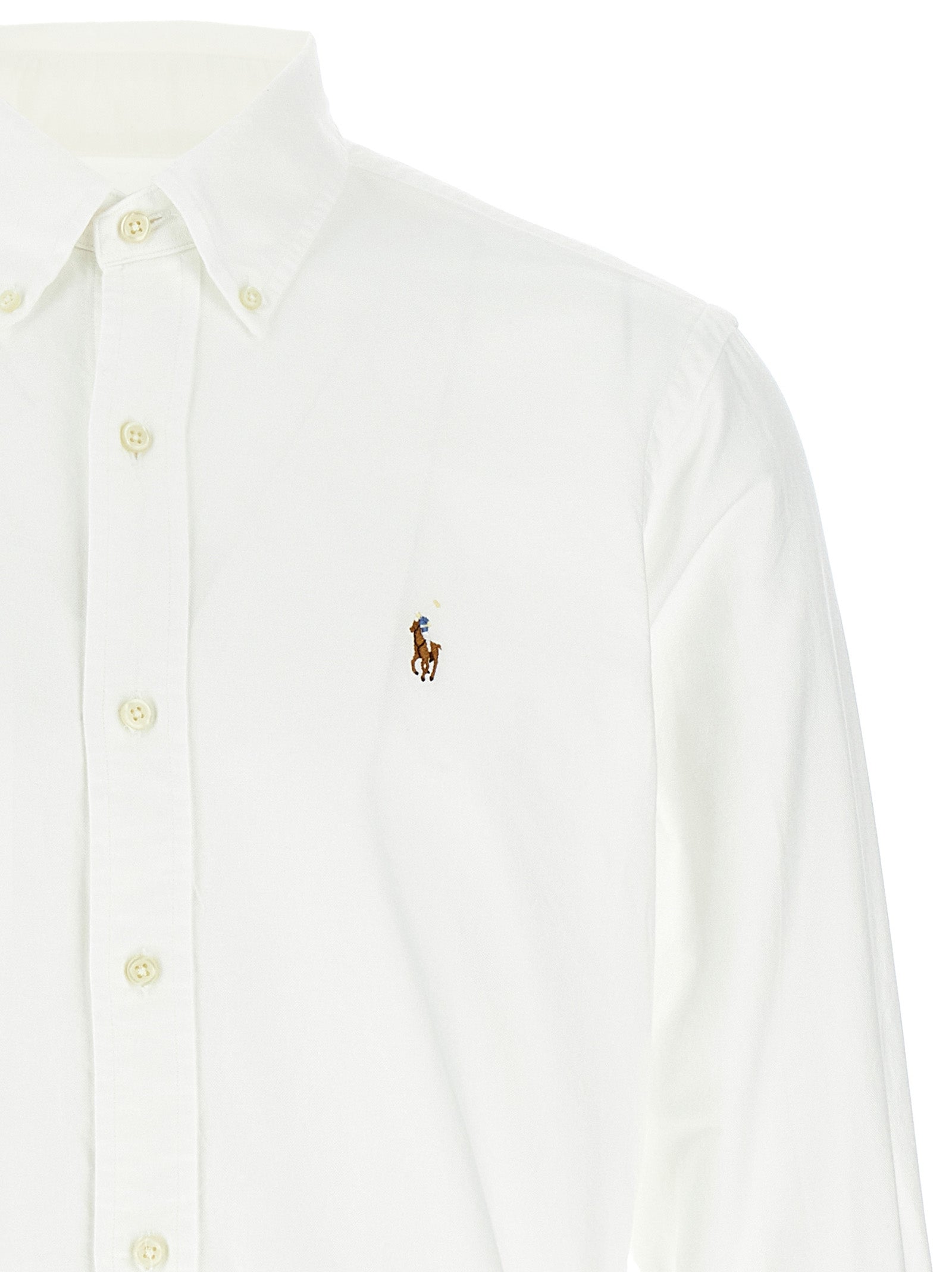 Polo Ralph Lauren White Cotton Blouse Polo Ralph Lauren