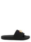 Versace Black Glass Slides Versace