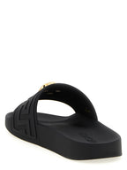 Versace Black Glass Slides Versace