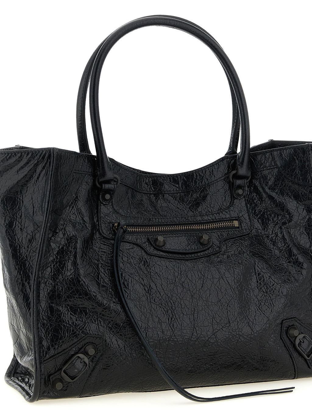 Balenciaga Black Lamb Leather Tote Bag Balenciaga