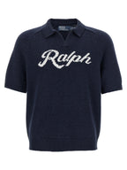 Polo Ralph Lauren Blue Linen Cardigan Polo Ralph Lauren