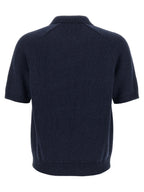 Polo Ralph Lauren Blue Linen Cardigan Polo Ralph Lauren