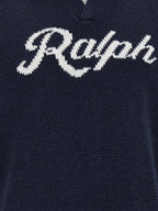 Polo Ralph Lauren Blue Linen Cardigan Polo Ralph Lauren