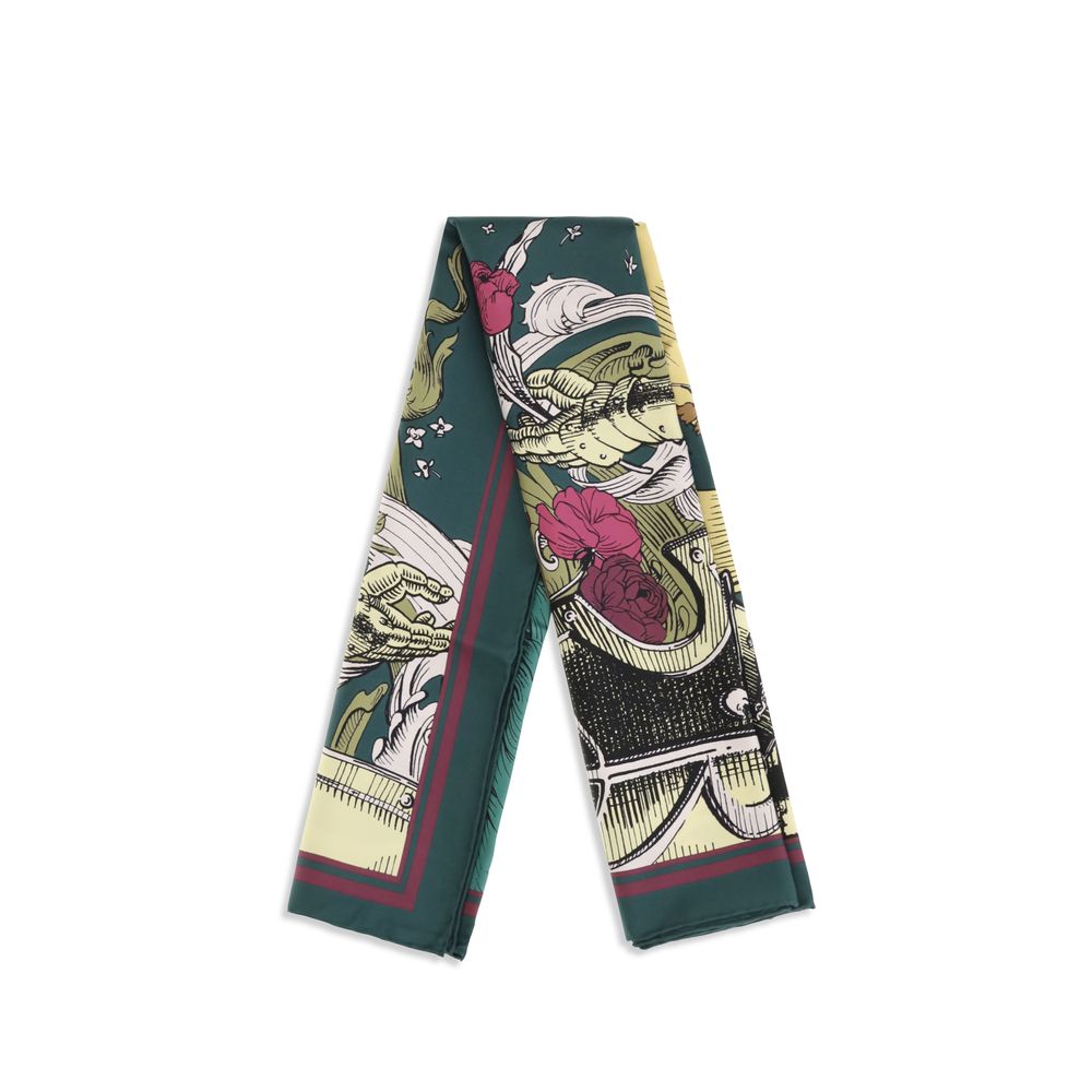 Burberry Bicolor Silk Scarf Burberry