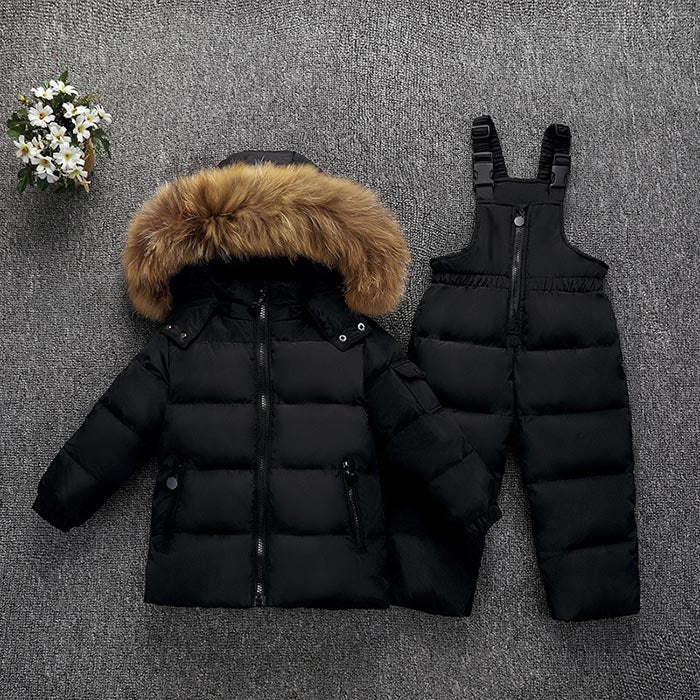 Premium white duck down jacket with detachable hood and 76-80% cashmere blend, designed for toddlers aged 1-3 years with soft-touch fabric and versatile solid or cartoon patterns. VELORIA - Thread of Generations