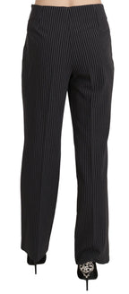 BENCIVENGA Black Striped Cotton Sretch Dress Trousers Pants BENCIVENGA