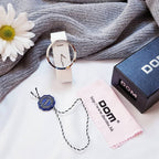DOM fashion Women Watches Luxury Women Bracelet Quartz twatch for women Quartz Watch wristwatch girl waterproofk genuine leather eprolo