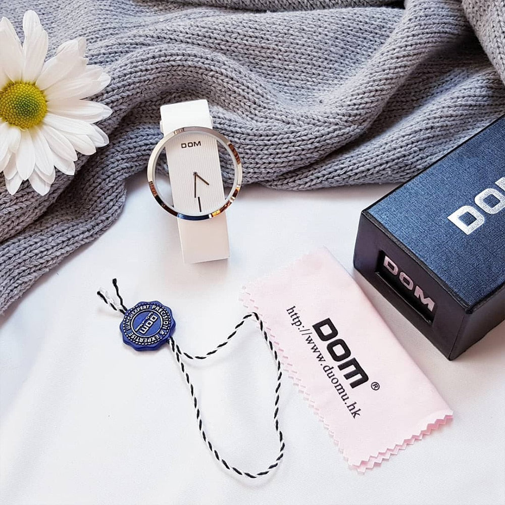 DOM fashion Women Watches Luxury Women Bracelet Quartz twatch for women Quartz Watch wristwatch girl waterproofk genuine leather eprolo