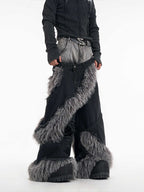 Men's PU Two-Piece Jeans LittleYogaSocks