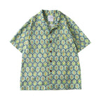 Bubble gauze printed Hawaiian Cuban collar short sleeved shirt for men eprolo
