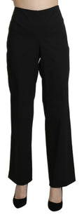 BENCIVENGA Black High Waist Straight Dress Trouser Pants BENCIVENGA