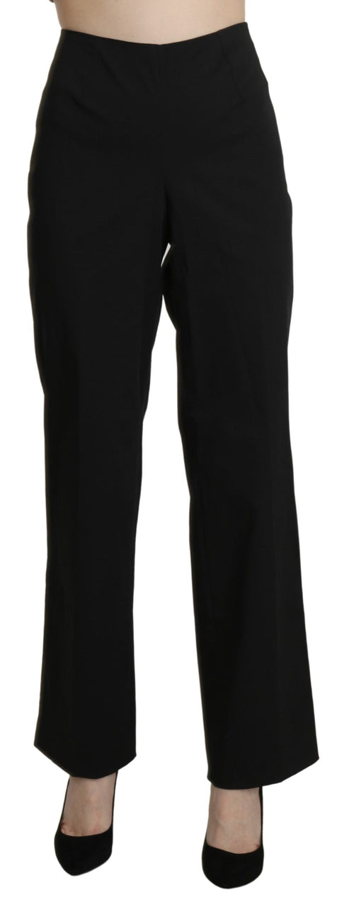 BENCIVENGA Black High Waist Straight Dress Trouser Pants BENCIVENGA