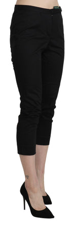 BENCIVENGA Black High Waist Skinny Cropped Dress Trouser Pants BENCIVENGA