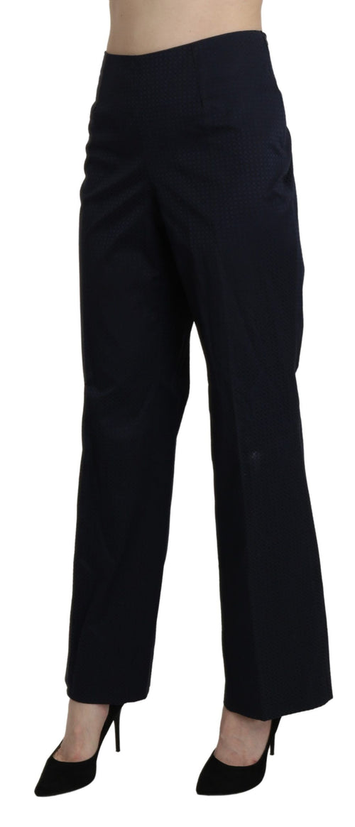 BENCIVENGA Navy Blue High Waist Straight Dress Trouser Pants BENCIVENGA