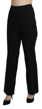 BENCIVENGA Black High Waist Straight Dress Trouser Pants BENCIVENGA