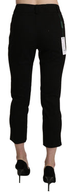 BENCIVENGA Black High Waist Skinny Cropped Dress Trouser Pants BENCIVENGA