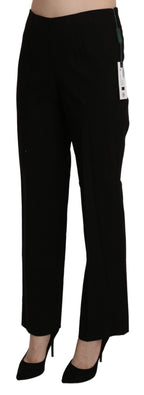 BENCIVENGA Black High Waist Straight Dress Trouser Pant BENCIVENGA