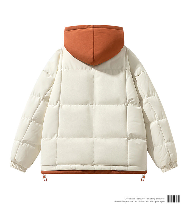 Fake two piece cotton jacket for both men and women, winter trend loose and thick casual cotton jacket for couples, cotton jacke eprolo